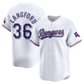 Texas Rangers #36 Wyatt Langford White JEROMEN Home Limited Player Jersey