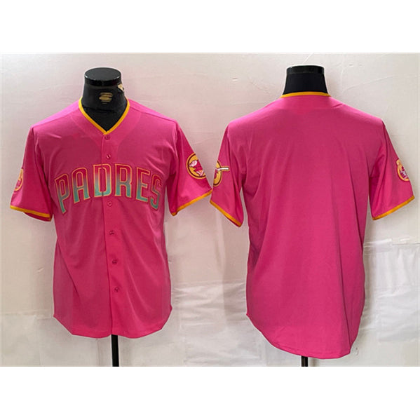 San Diego Padres Blank Pink JEROMEN Cool Base Stitched Jersey