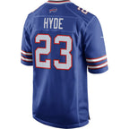 B.Bills #23 Micah Hyde Royal JEROMEN Game Player Jersey