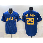 Seattle Mariners #29 Cal Raleigh Royal JEROMEN City Connect Cool Base Stitched Jersey