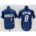Detroit Tigers #8 Matt Vierling Number Navy JEROMEN 2024 City Connect Cool Base Limited Stitched Jersey