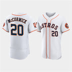Houston Astros #20 Chas McCormick White JEROMEN 60th Anniversary Flex Base Stitched Jersey