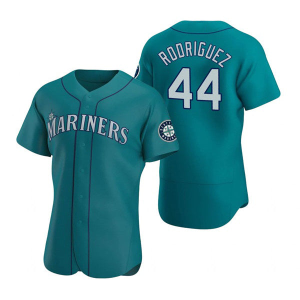 Seattle Mariners #44 Julio Rodr¨ªguez Aqua JEROMEN Flex Base Stitched Jersey