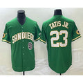 San Diego Padres #23 Fernando Tatis Jr Green JEROMEN Cool Base Stitched Jersey 2