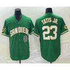 San Diego Padres #23 Fernando Tatis Jr Green JEROMEN Cool Base Stitched Jersey 2