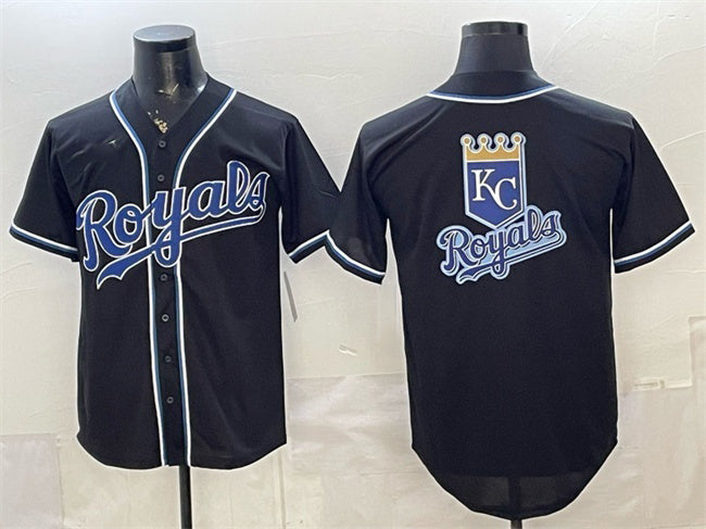 Kansas City Royals Team Big Logo 2026 Fashion Replica Black JEROMEN Out Stitched Jerseys 2