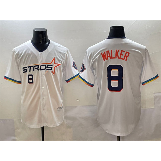 Houston Astros #8 Christian Walker White JEROMEN 2025 City Connect Limited Stitched Jersey