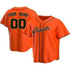 Custom San Francisco Giants Orange JEROMEN Cool Base Jersey