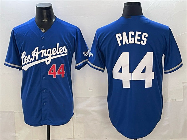 Los Angeles Dodgers #44 Andy Pages Royal JEROMEN Alternate Stadium Stitched Jersey
