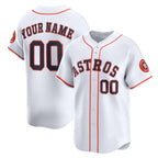 Custom Houston Astros White JEROMEN Home Limited Jersey