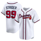 Atlanta Braves #99 Spencer Strider White JEROMEN Home Limited Player Jersey