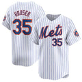 New York Mets #35 Adrian Houser White JEROMEN 2024 Home Limited Stitched Jersey