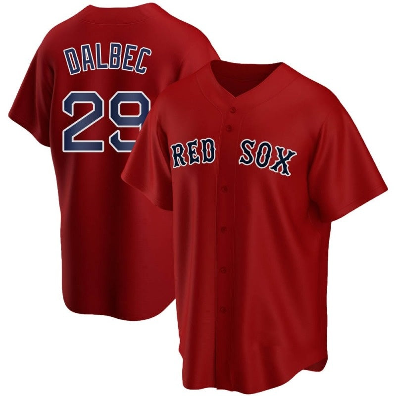 Boston Red Sox #29 Bobby Dalbec Red JEROMEN Stitched Cool Base Jersey