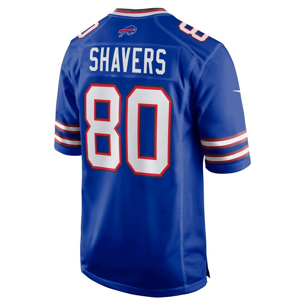 B.Bills #80 Tyrell Shavers Royal JEROMEN Team Game Jersey