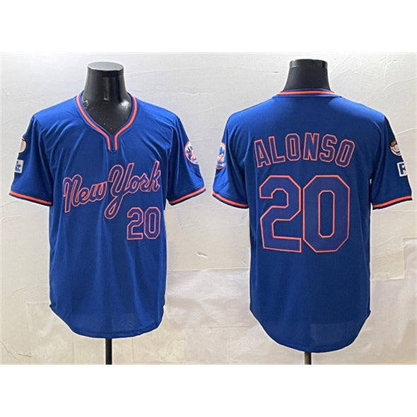 New York Mets #20 Pete Alonso Royal JEROMEN 2025 Spring Training Stitched Jersey
