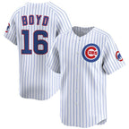 Chicago Cubs #16 Matthew Boyd White JEROMEN Home Limited Stitched Jersey