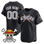 Custom New York Yankees x One Piece Navy JEROMEN Vapor Premier Limited Jersey - Stitched