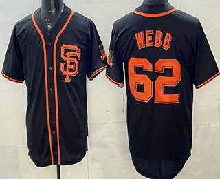 San Francisco Giants #62 Logan Webb Black JEROMEN Limited Jersey