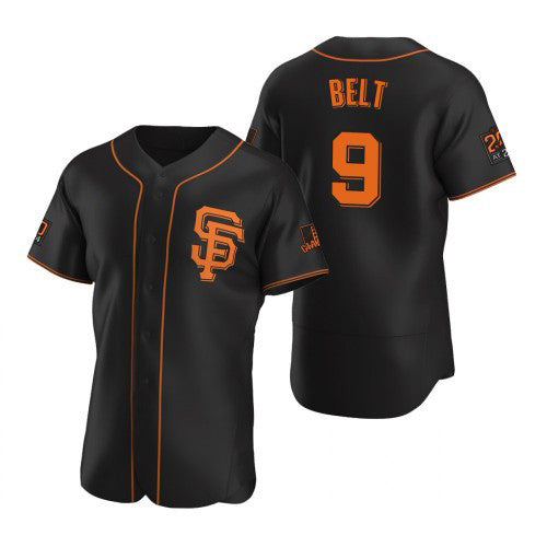 San Francisco Giants #9 Brandon Belt 2020 Black JEROMEN Jersey