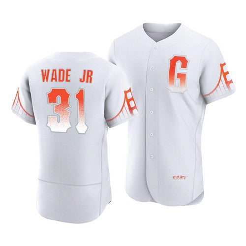 San Francisco Giants #31 LaMonte Wade Jr White JEROMEN 2021 City Connect Flex Base Jersey