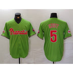 Philadelphia Phillies #5 Bryson Stott Green JEROMEN With Patch Stitched Cool Base Jersey
