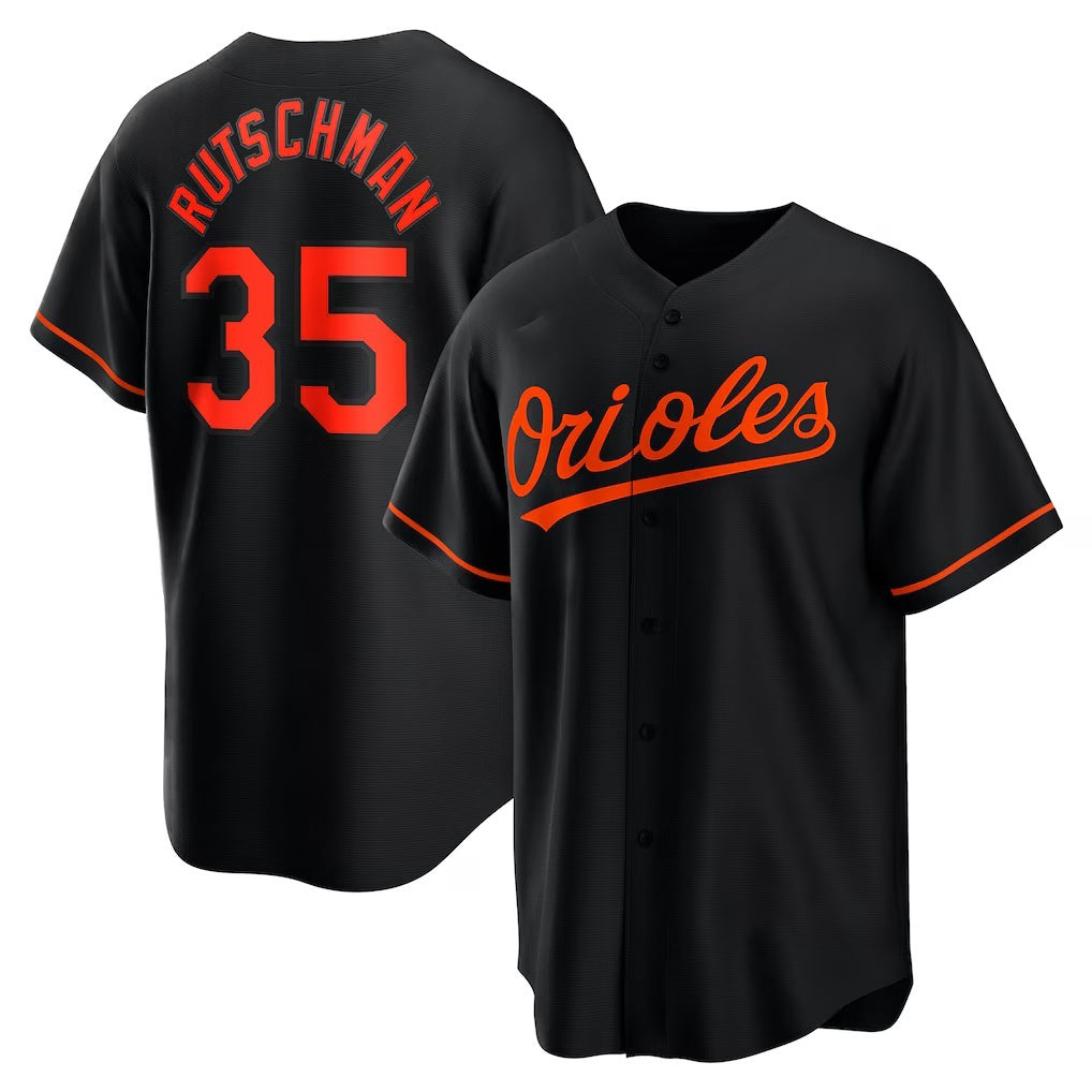 Baltimore Orioles #35 Adley Rutschman Black JEROMEN Alternate Replica Player Jersey