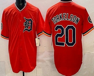 Detroit Tigers #20 Spencer Torkelson Orange JEROMEN Limited Jersey