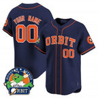 Custom Houston Astros Orbit Patch Vapor Premier Limited Jersey ¨C Navy JEROMEN