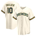 Milwaukee Brewers #10 Sal Frelick Cream JEROMEN Home Replica Player Jersey