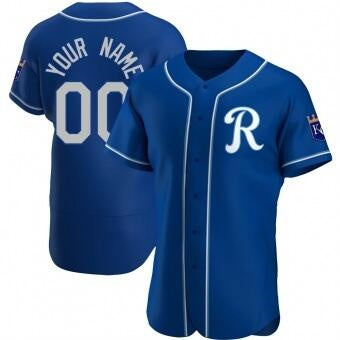 Custom Kansas City Royals Blue JEROMEN Stitched Jersey