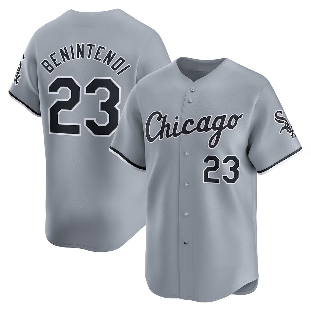 Chicago White Sox #23 Andrew Benintendi White JEROMEN Road Limited Player Jersey