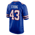 B.Bills #43 Dorian Strong Royal JEROMEN Team Game Jersey