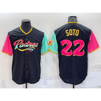 San Diego Padres #22 Juan Soto Black JEROMEN 2022 City Connect Cool Base Stitched Jersey