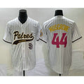San Diego Padres #44 Joe Musgrove White JEROMEN Pinstripe 2023 City Connect Cool Base Stitched Jersey 2