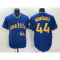 Seattle Mariners #44 Julio Rodriguez Number Blue JEROMEN 2023 City Connect Cool Base Stitched Jersey