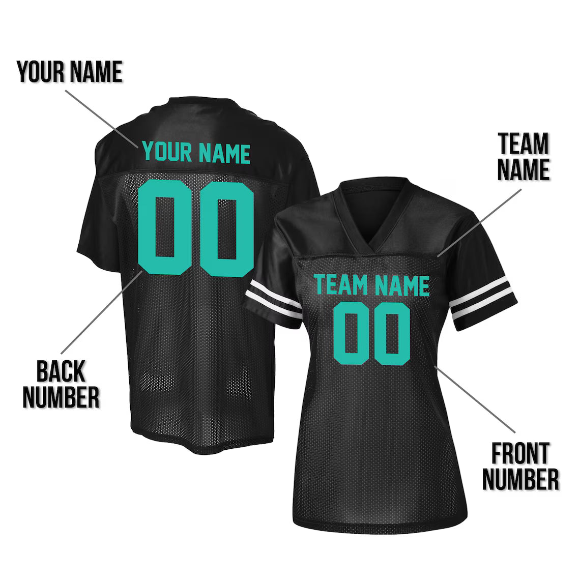 Custom Football Jersey - Personalize with Your Name and Number, High-Quality Fabric, Perfect for Team Uniforms & Fans