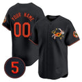 Custom Baltimore Orioles Robinson Patch Vapor Premier Limited Jersey V3 ¨C Black JEROMEN