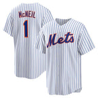 New York Mets #1 Jeff McNeil White JEROMEN Home Replica Player Jersey