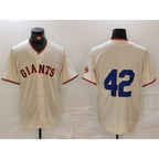 San Francisco Giants #42 Jackie Robinson Cream JEROMEN Limited Stitched Cool Base Jersey