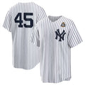 New York Yankees #45 Gerrit Cole White JEROMEN 2024 World Series Cool Base Stitched Jersey