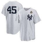 New York Yankees #45 Gerrit Cole White JEROMEN 2024 World Series Cool Base Stitched Jersey