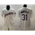 San Diego Padres #31 Dave Winfield White JEROMEN Throwback With Patch Cool Base Stitched Jersey