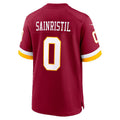 W.Commanders #0 Mike Sainristil Burgundy JEROMEN Game Jersey