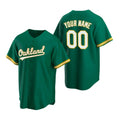 Custom Oakland Athletics Green JEROMEN Stitched Cool Base Jersey