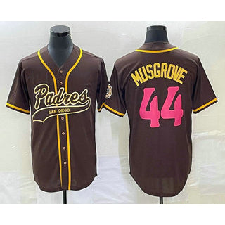 San Diego Padres #44 Joe Musgrove Brown JEROMEN NEW 2023 City Connect Cool Base Stitched Jersey 2