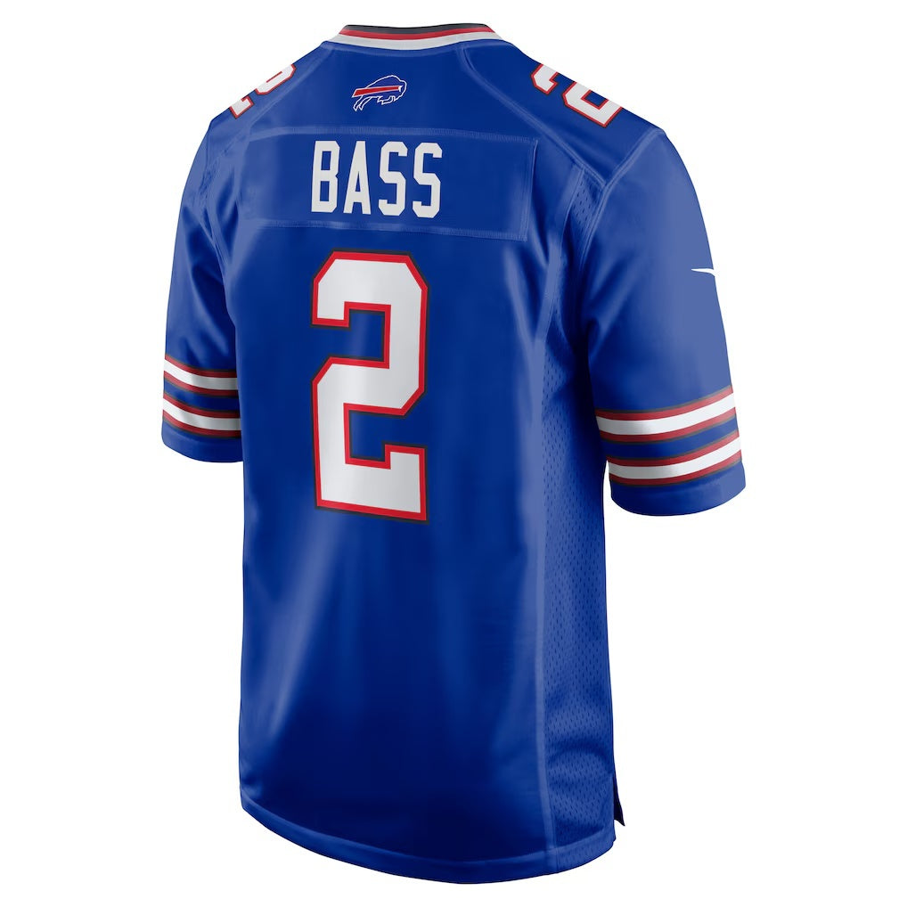 B.Bills #2 Tyler Bass Royal JEROMEN Game Player Jersey