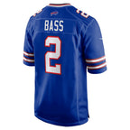B.Bills #2 Tyler Bass Royal JEROMEN Game Player Jersey