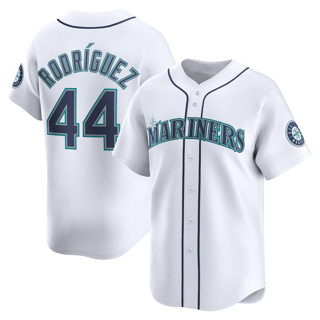Seattle Mariners #44 Julio Rodr¨ªguez White JEROMEN Home Limited Player Jersey