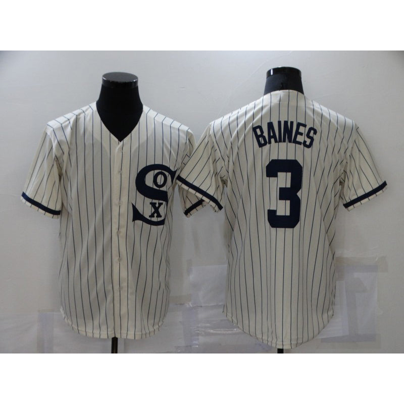 Chicago White Sox #3 Harold Baines 2021 Cream JEROMEN Field of Dreams Name Cool Base Stitched Jersey