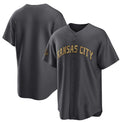 Kansas City Royals Blank Charcoal JEROMEN 2022 All-Star Cool Base Stitched Jersey